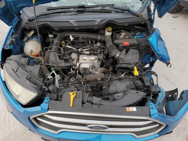 MAJ3P1TE2JC186944 - 2018 FORD ECOSPORT SE BLUE photo 11