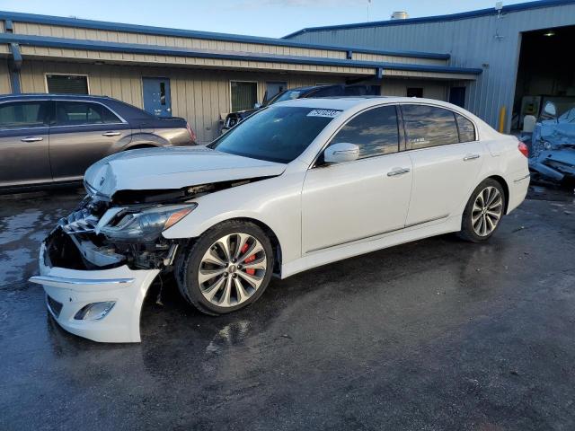 KMHGC4DH9DU233799 - 2013 HYUNDAI GENESIS 5.0L WHITE photo 1