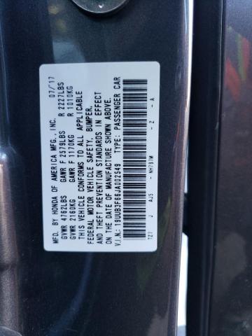 19UUB3F66JA002549 - 2018 ACURA TLX TECH+A GRAY photo 12