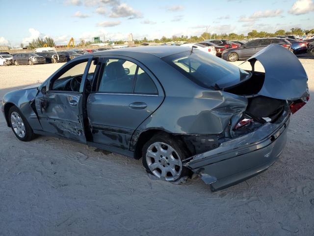 WDBRF54H06A834824 - 2006 MERCEDES-BENZ C 280 TURQUOISE photo 2