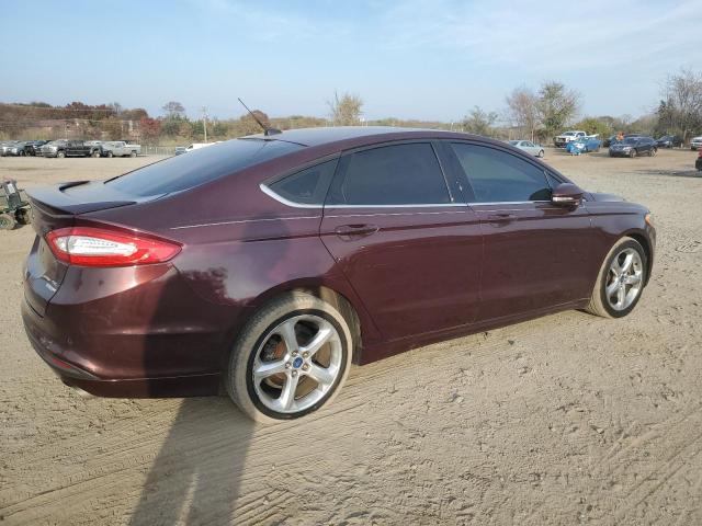 3FA6P0HRXDR104063 - 2013 FORD FUSION SE BURGUNDY photo 3