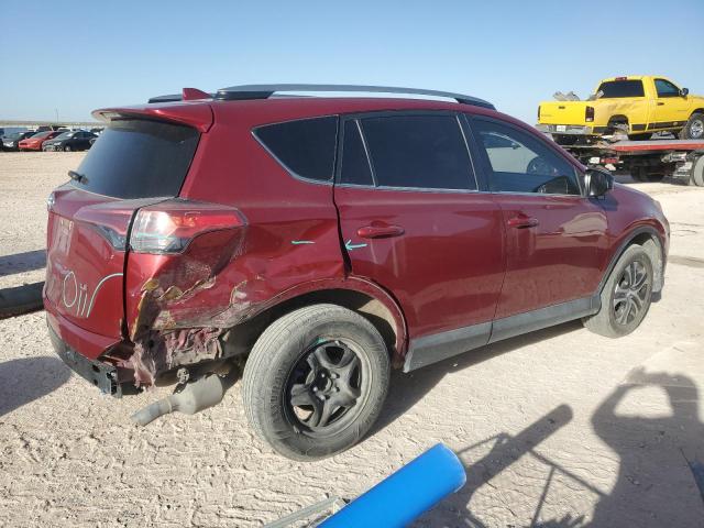 2T3ZFREV6JW499432 - 2018 TOYOTA RAV4 LE MAROON photo 3