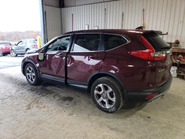 7FARW2H88KE060502 - 2019 HONDA CR-V EXL BURGUNDY photo 2