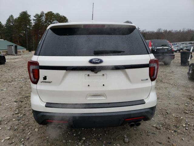 1FM5K8GT7KGB32497 - 2019 FORD EXPLORER SPORT WHITE photo 6