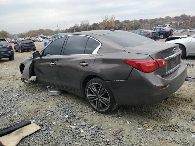 JN1BV7AR3EM683640 - 2014 INFINITI Q50 BASE BROWN photo 2