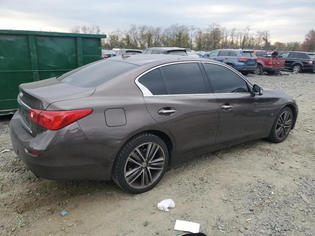 JN1BV7AR3EM683640 - 2014 INFINITI Q50 BASE BROWN photo 3