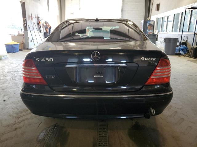 WDBNG83J14A398788 - 2004 MERCEDES-BENZ S 430 4MATIC BLACK photo 6