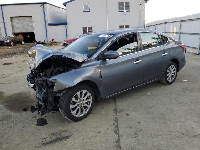 3N1AB7AP3KY241274 - 2019 NISSAN SENTRA S GRAY photo 1