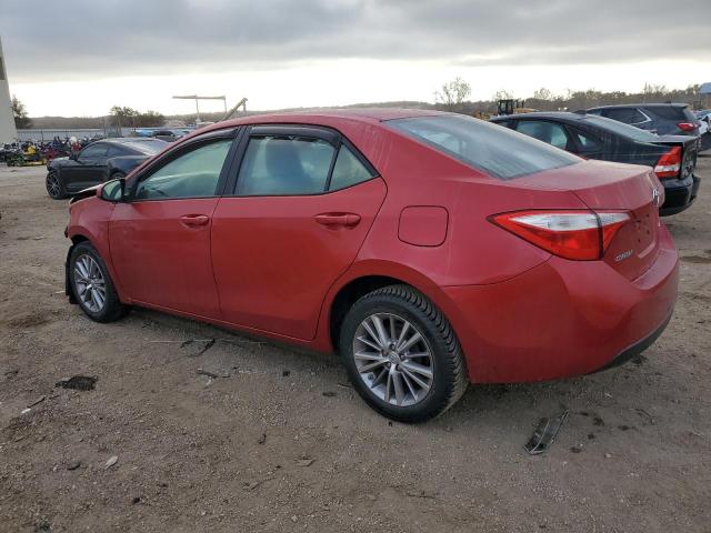 5YFBURHE2FP267527 - 2015 TOYOTA COROLLA L RED photo 2