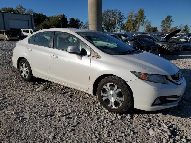 19XFB4F31DE003189 - 2013 HONDA CIVIC HYBRID L WHITE photo 4