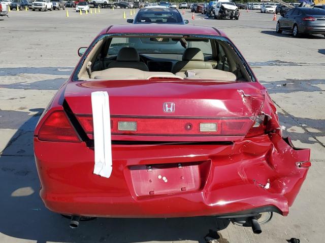 1HGCG2258XA013016 - 1999 HONDA ACCORD EX RED photo 6