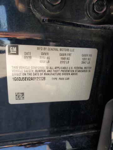 1G6DJ5EV2A0129328 - 2010 CADILLAC CTS PERFORMANCE COLLECTION Черный фото 12