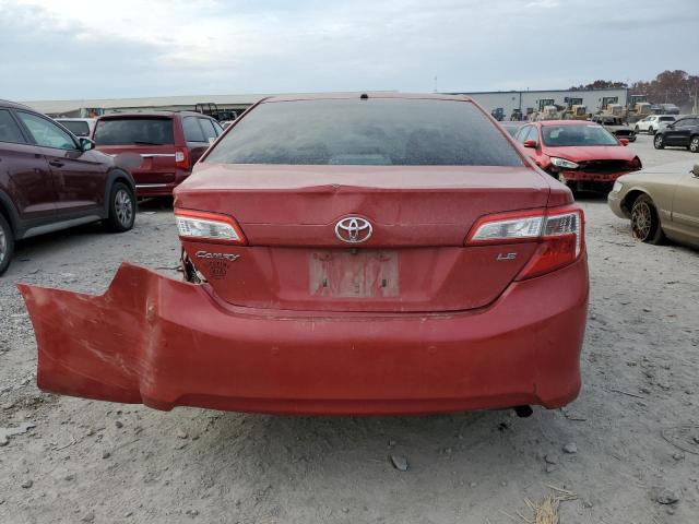 4T1BF1FK6CU542055 - 2012 TOYOTA CAMRY BASE RED photo 6