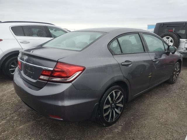 2HGFB2F9XFH512084 - 2015 HONDA CIVIC EXL ნაცრისფერი ფოტო 3