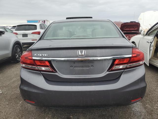 2HGFB2F9XFH512084 - 2015 HONDA CIVIC EXL ნაცრისფერი ფოტო 6