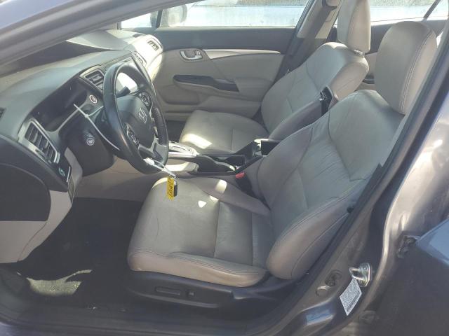 2HGFB2F9XFH512084 - 2015 HONDA CIVIC EXL ნაცრისფერი ფოტო 7