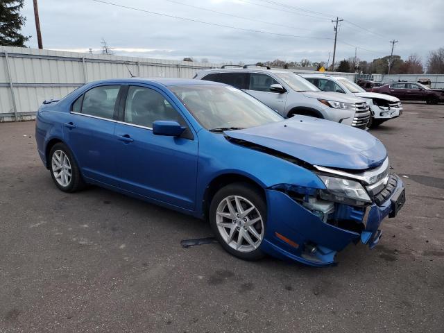 3FAHP0JA0CR259491 - 2012 FORD FUSION SEL BLUE photo 4