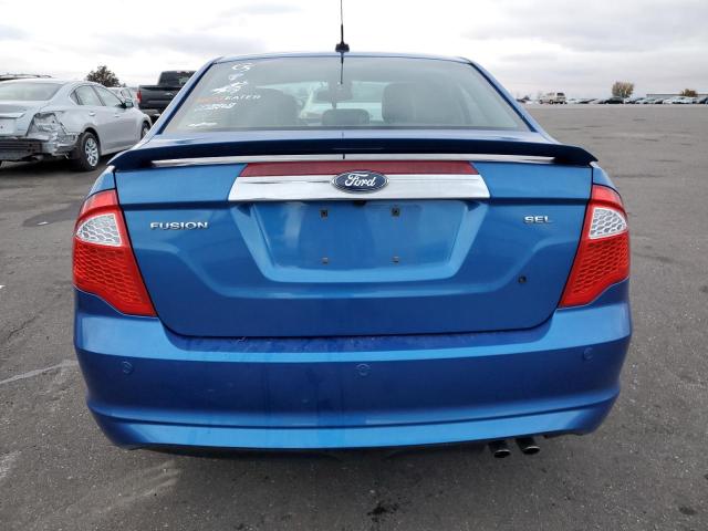 3FAHP0JA0CR259491 - 2012 FORD FUSION SEL BLUE photo 6