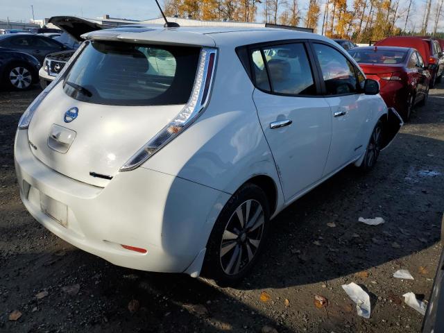 1N4AZ0CP7FC324367 - 2015 NISSAN LEAF S WHITE photo 3