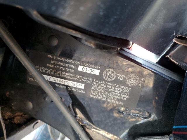 1HD1FCW144Y622952 - 2004 HARLEY-DAVIDSON FLHTCUI 蓝色 照片 10