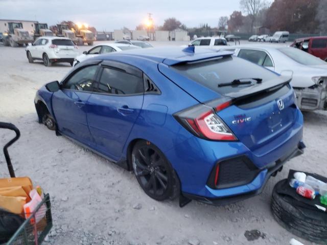 SHHFK7H91HU229587 - 2017 HONDA CIVIC SPORT TOURING BLUE photo 2