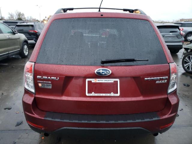 JF2SHADC3DH409758 - 2013 SUBARU FORESTER 2.5X PREMIUM MAROON photo 6