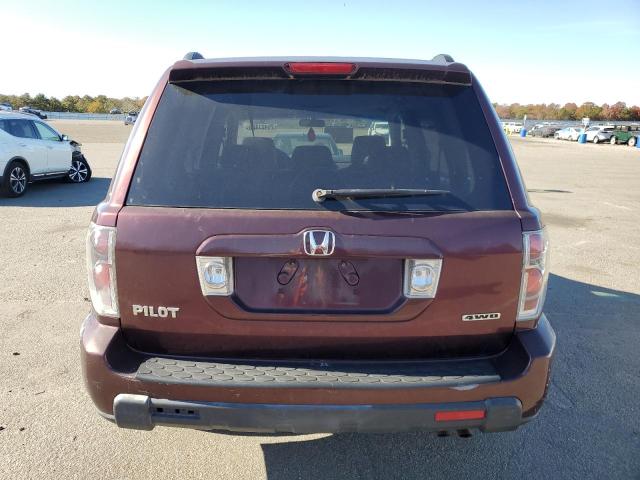 5FNYF18437B032578 - 2007 HONDA PILOT EX MAROON photo 6