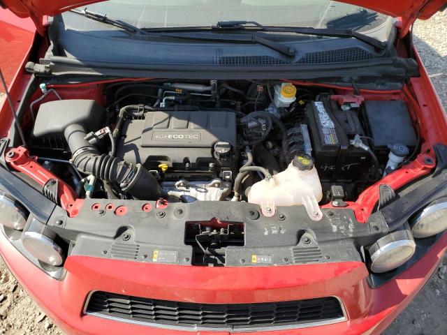 1G1JD5SB6G4181377 - 2016 CHEVROLET SONIC LT RED photo 12