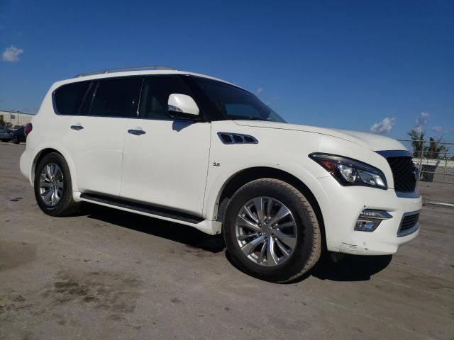 JN8AZ2NE0F9087479 - 2015 INFINITI QX80 WHITE photo 4