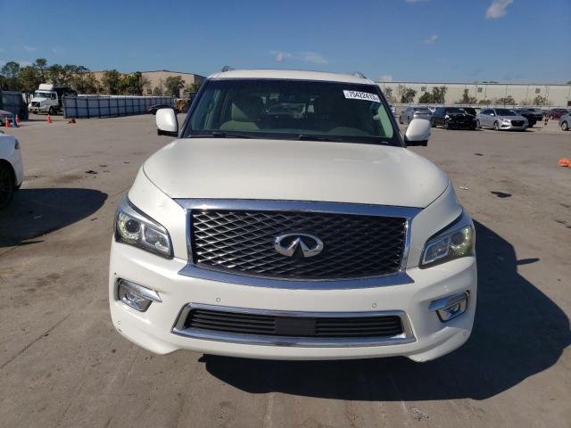 JN8AZ2NE0F9087479 - 2015 INFINITI QX80 WHITE photo 5