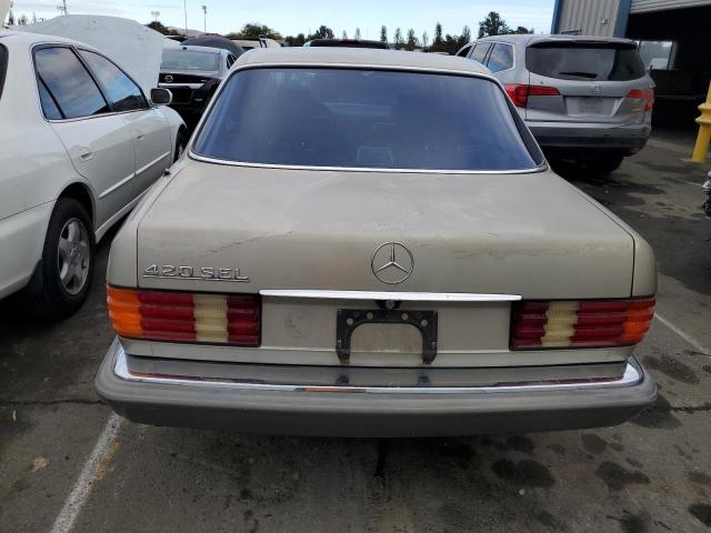 WDBCA35D2GA205264 - 1986 MERCEDES-BENZ 420 SEL GOLD photo 6