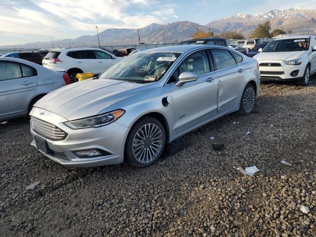 3FA6P0SU6HR350482 - 2017 FORD FUSION TITANIUM PHEV SILVER photo 1