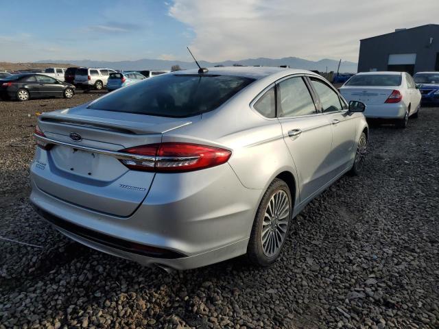 3FA6P0SU6HR350482 - 2017 FORD FUSION TITANIUM PHEV SILVER photo 3