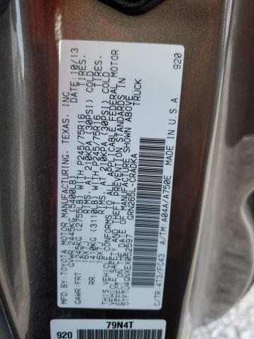 5TFTU4GNXEX052597 - 2014 TOYOTA TACOMA PRERUNNER ACCESS CAB GREEN photo 13