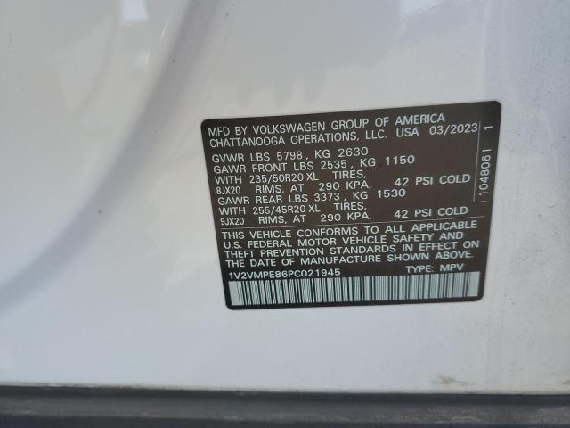 1V2VMPE86PC021945 - 2023 VOLKSWAGEN ID.4 PRO S 白色 照片 14