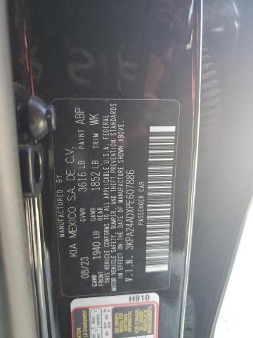 3KPA24ADXPE607886 - 2023 KIA RIO LX BLACK photo 13