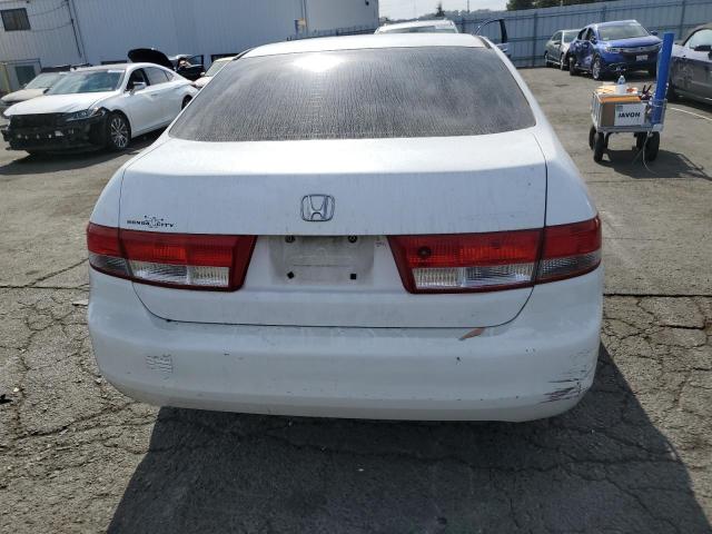 1HGCM56684A143628 - 2004 HONDA ACCORD EX WHITE photo 6