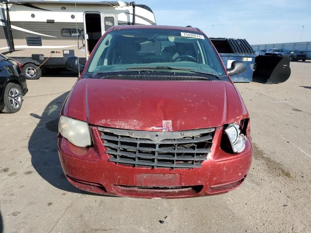 2A4GP54L17R160412 - 2007 CHRYSLER TOWN & COU TOURING BURGUNDY photo 5