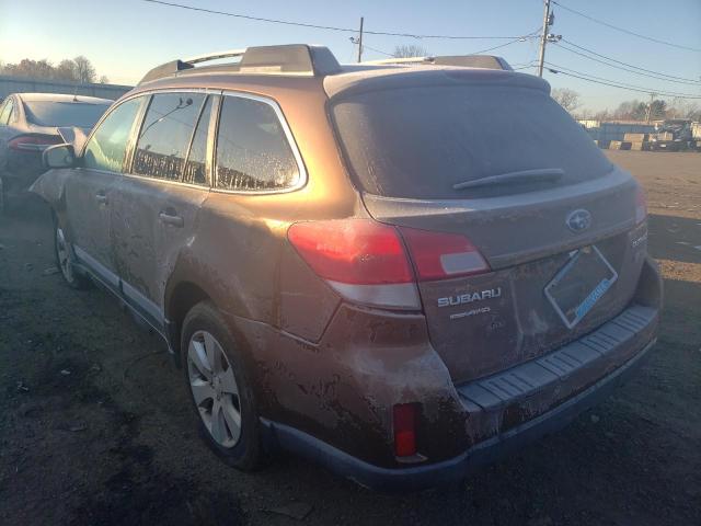 4S4BRCCC2B3314140 - 2011 SUBARU OUTBACK 2.5I PREMIUM BROWN photo 2