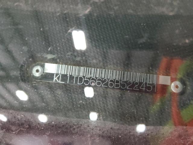 KL1TD56626B522451 - 2006 CHEVROLET AVEO BASE 白色 照片 12