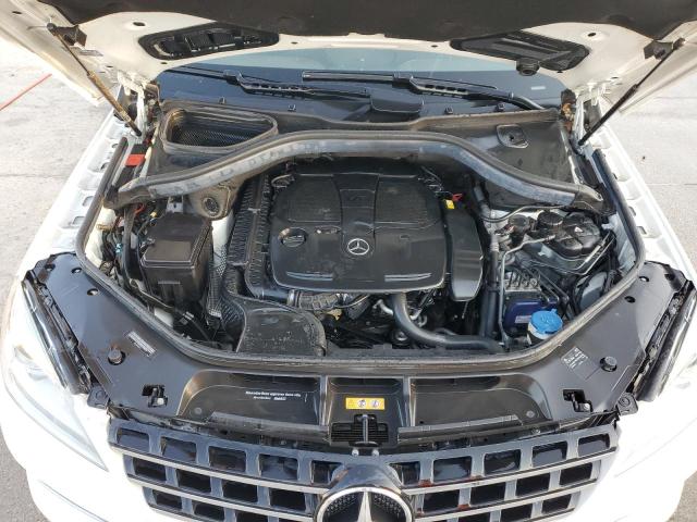 4JGDA5HB8EA345730 - 2014 MERCEDES-BENZ ML 350 4MATIC WHITE photo 12