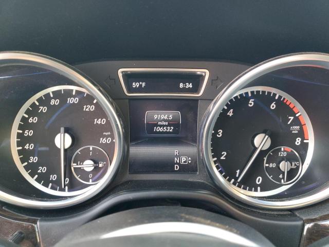 4JGDA5HB8EA345730 - 2014 MERCEDES-BENZ ML 350 4MATIC WHITE photo 9