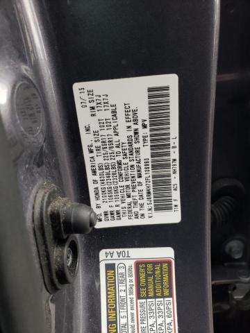 5J6RM4H72FL106990 - 2015 HONDA CR-V EXL CHARCOAL photo 12