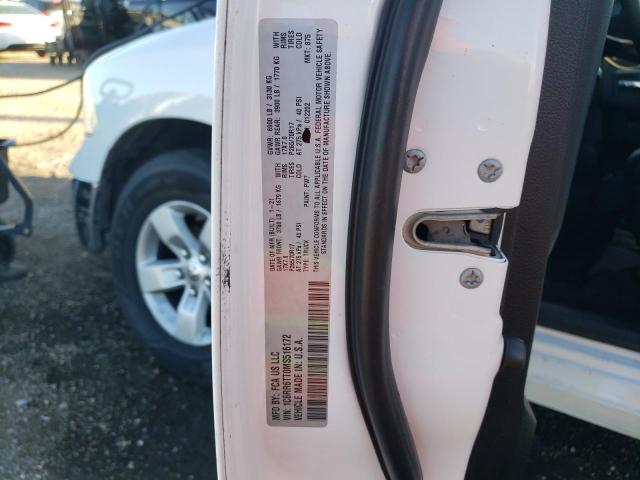 1C6RR6TT0MS516172 - 2021 RAM 1500 CLASS SLT 白色 照片 12