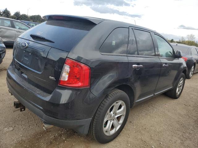 2FMDK3JC9BBA45909 - 2011 FORD EDGE SEL BLACK photo 3