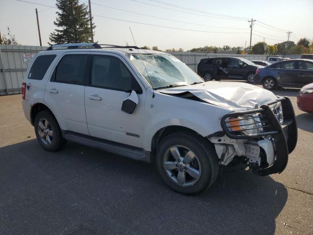 1FMCU04168KE63454 - 2008 FORD ESCAPE LIMITED WHITE photo 4