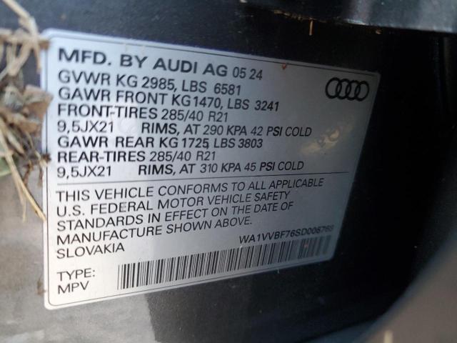 WA1VVBF76SD006768 - 2025 AUDI Q7 PRESTIGE 灰色 照片 13