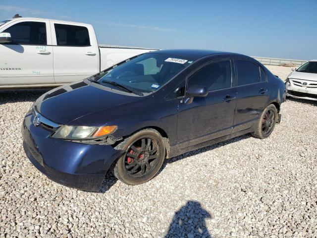 1HGFA16568L035671 - 2008 HONDA CIVIC LX BLUE photo 1