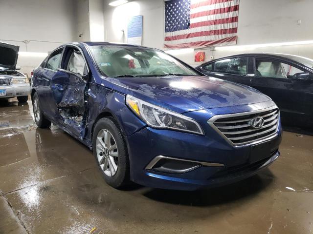 5NPE24AF4HH505922 - 2017 HYUNDAI SONATA SE BLUE photo 4