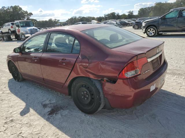 2HGFA165X9H539705 - 2009 HONDA CIVIC LX BURGUNDY photo 2